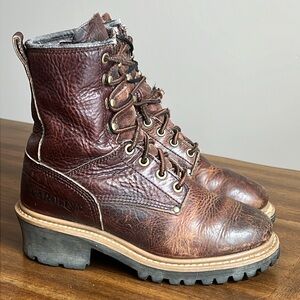 Carolina Women's Brown Lace Up Boots